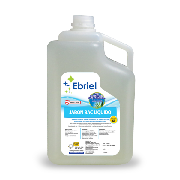 JABÓN LIQUIDO BAC 4 LT.