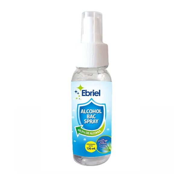 ALCOHOL BAC LIQUIDO CON ATOMIZADOR 120 Ml.