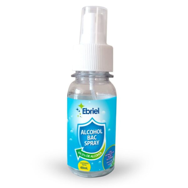 ALCOHOL BAC LIQUIDO CON ATOMIZADOR 60 Ml.