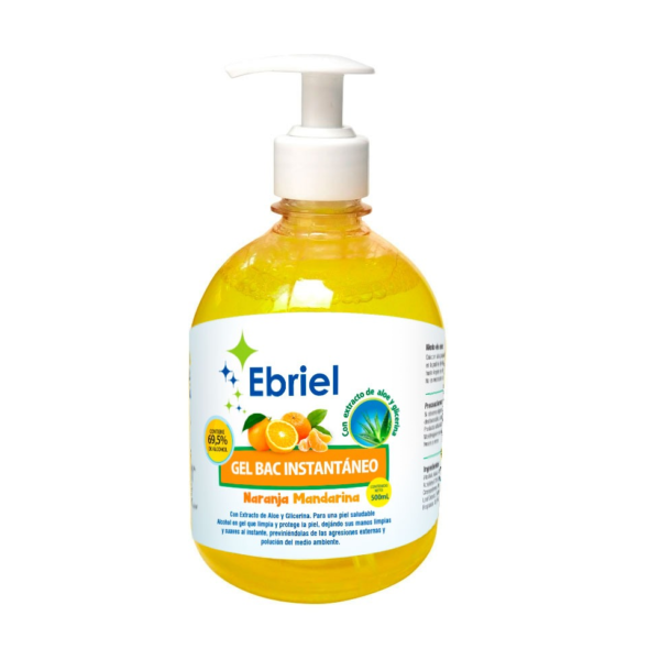 ALCOHOL GEL INSTANTÁNEO NARANJA MANDARINA 500 ML