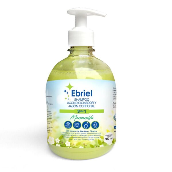 JABON CORPORAL 3 EN 1 Capacidad 500 ml.
