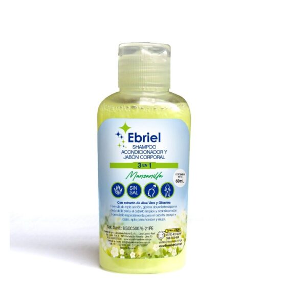 JABON CORPORAL 3 EN 1 Capacidad 60 ml.