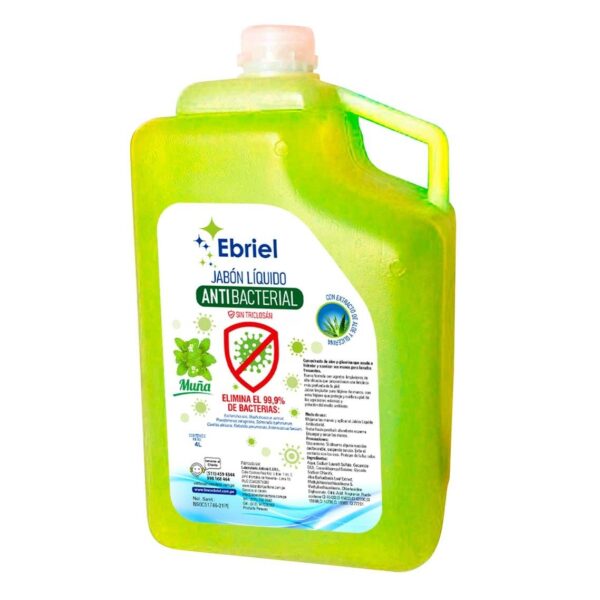 JABÓN LÍQUIDO ANTIBACTERIAL MUÑA 4 L