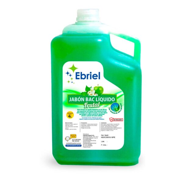 JABÓN LIQUIDO BAC FRUTAL 4 LT.