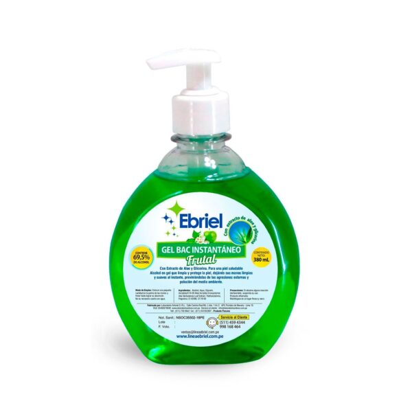 ALCOHOL GEL INSTANTÁNEO FRUTAL 380 ML