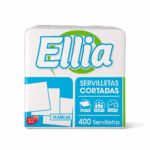 Servilletas Ellia Cortadas Plancha x 6 Paquetes de 400 Hojas c/u