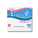 Servilletas Dobladas en 4 Ellia 6 Paquetes x 100 Hojas c/u