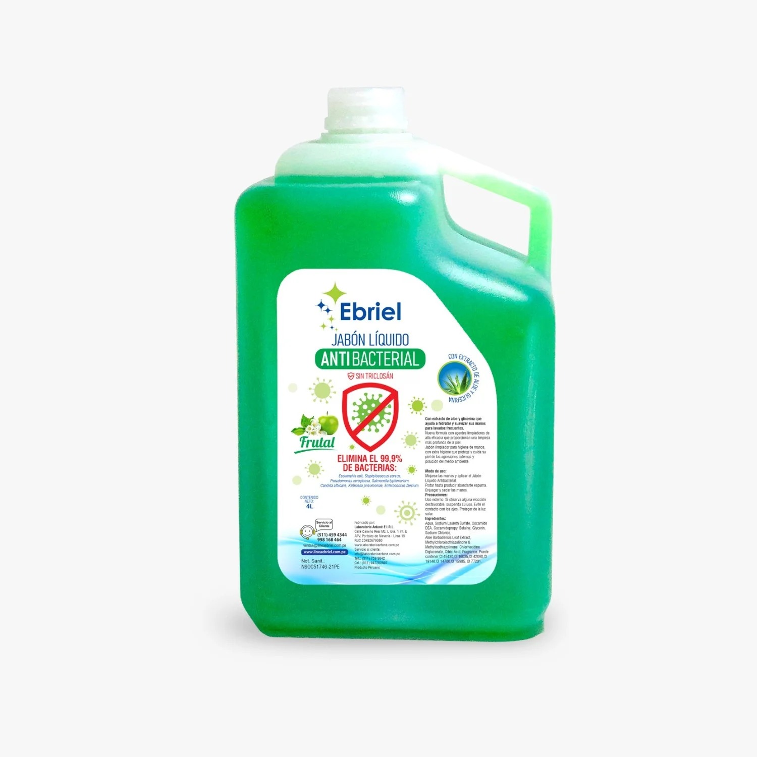 WhatsApp Image 2026-07-20 at 10.49.50 AM Jabón Líquido Antibacterial Frutal 4 Lts - Imagen 1